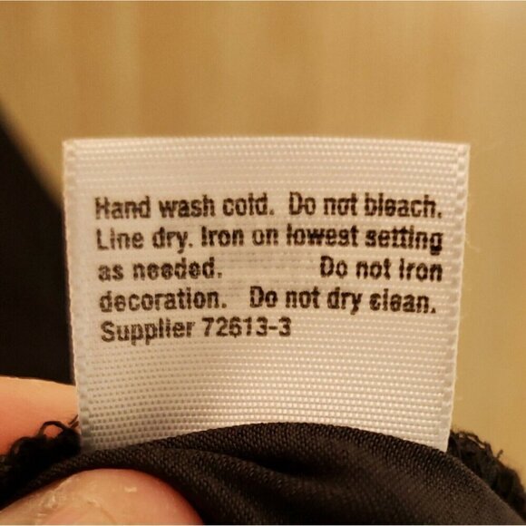 A.N.A New With Tags Petite Silky Sleeveless Black Top With Gold Beading. Large - Picture 6 of 7